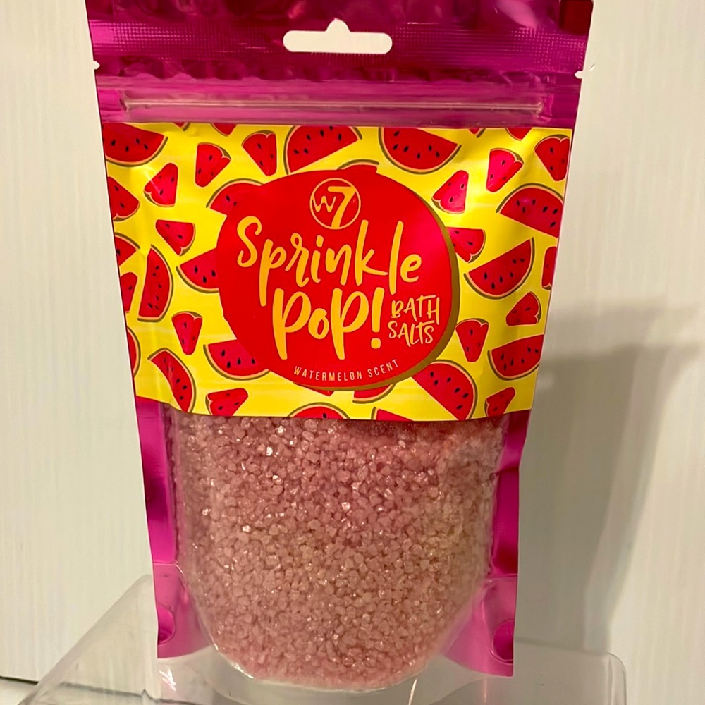 NWT W7 Sprinkle Pop! Bath Salts 🍉 Watermelon Scent 10.5 Fl Oz